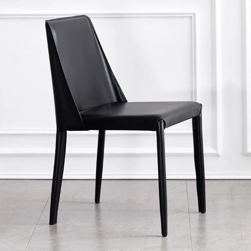 Sedia da pranzo moderna pelle PU Sedia da pranzo con schienale massiccio e finitura opaca Clearhalo