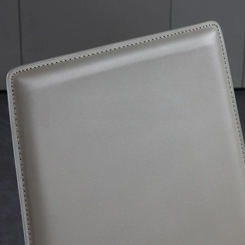 Sedia da pranzo moderna pelle senza braccioli Sedie da pranzo metallo per uso domestico Clearhalo