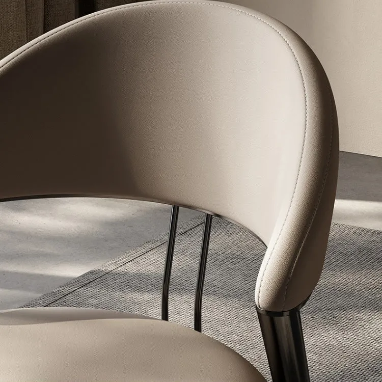 Sedia da pranzo moderna per cucina interna. Sedia da pranzo laterale con schienale aperto Clearhalo