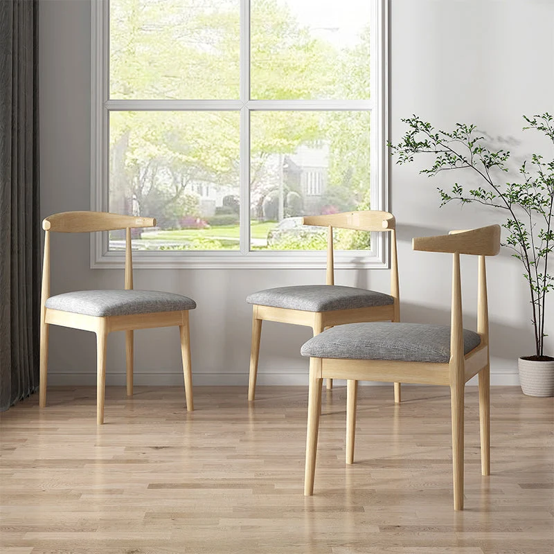 Sedia da pranzo moderna per interni ed esterni Sedia singola imbottita senza braccioli metallo Clearhalo