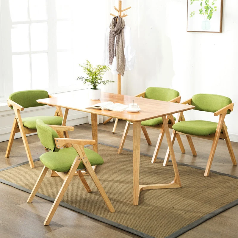 Sedia da pranzo moderna pieghevole pelle con finitura opaca e schienale aperto Clearhalo