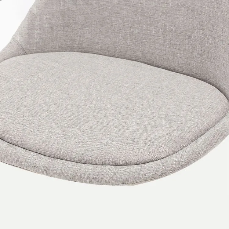 Sedia da pranzo moderna plastica con finitura opaca, sedia laterale con schienale massello di faggio Clearhalo