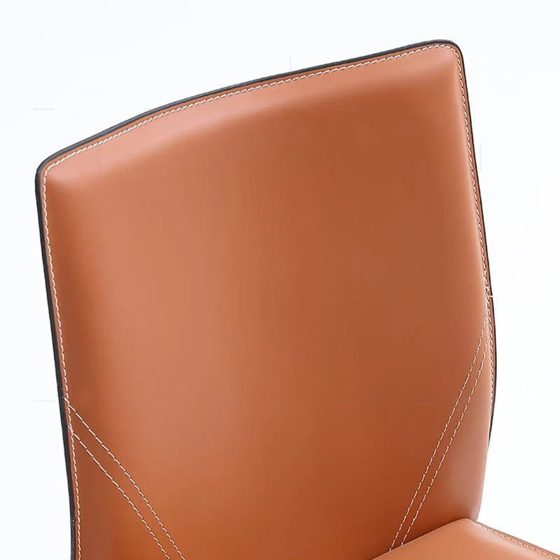 Sedia da pranzo moderna senza braccioli con gambe metallo per cucina Clearhalo