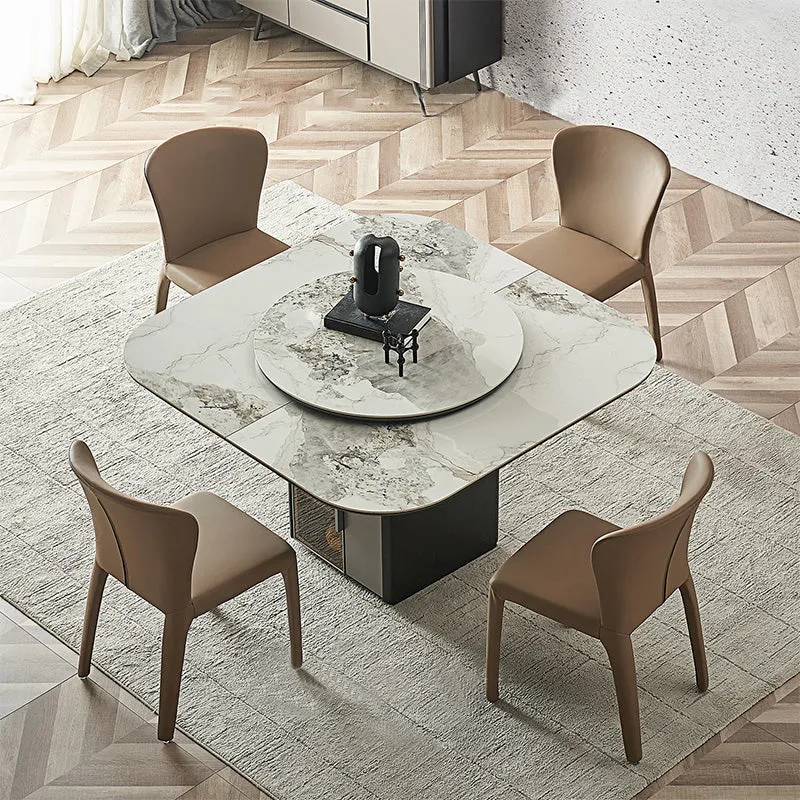 Sedia da pranzo moderna senza braccioli per interni, ecopelle, per la casa Clearhalo