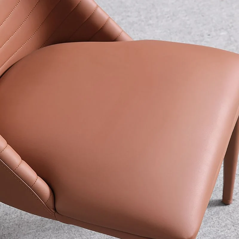 Sedia da pranzo moderna senza braccioli per cucina con gambe metallo Clearhalo