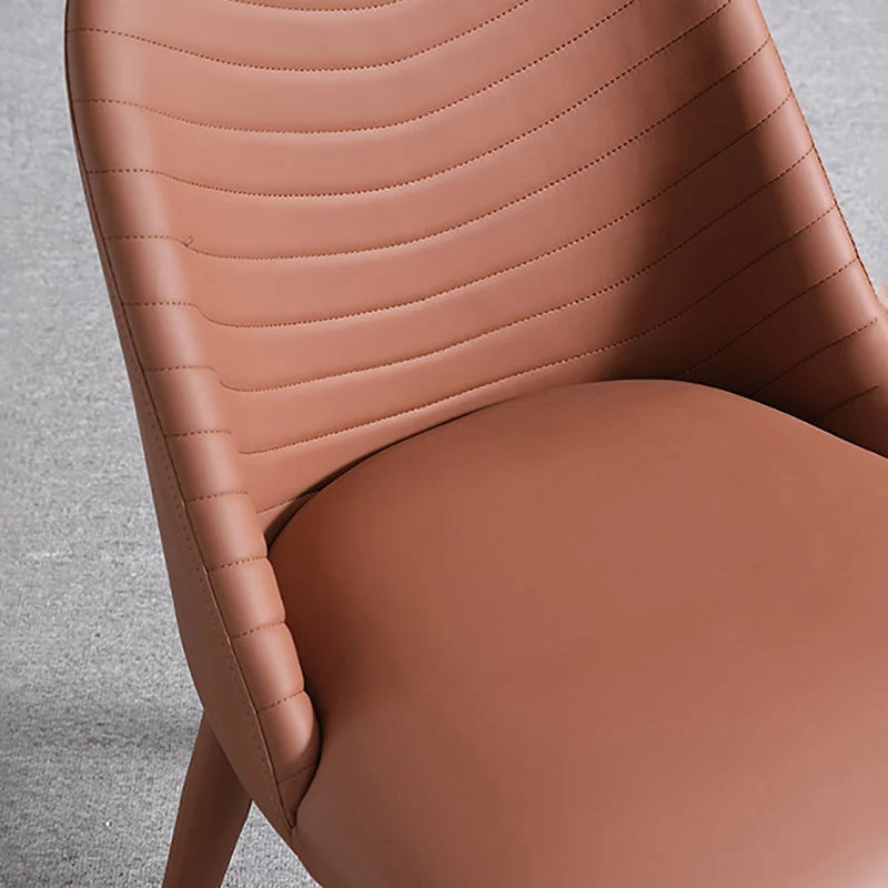 Sedia da pranzo moderna senza braccioli per cucina con gambe metallo Clearhalo