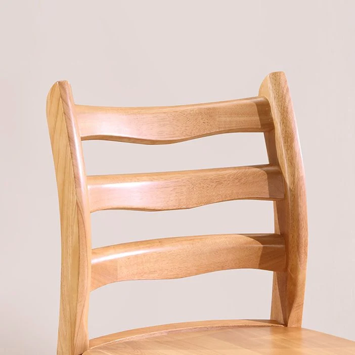 Sedia da pranzo Morden Kitchen Wood Squar Sedia da pranzo impilabile con schienale scaletta Clearhalo