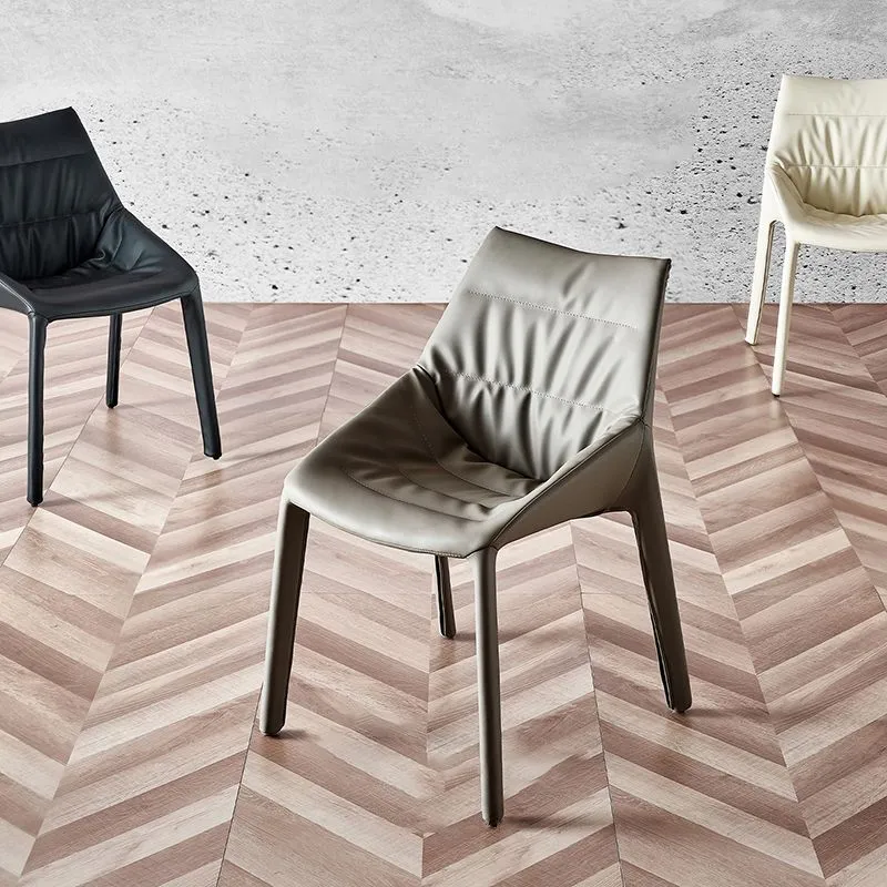 Sedia da pranzo Parsons Home stile contemporaneo ecopelle Clearhalo
