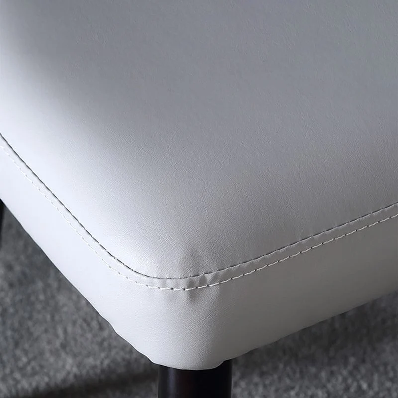 Sedia da pranzo Parsons pelle PU, stile glamour, senza braccioli, per cucina Clearhalo