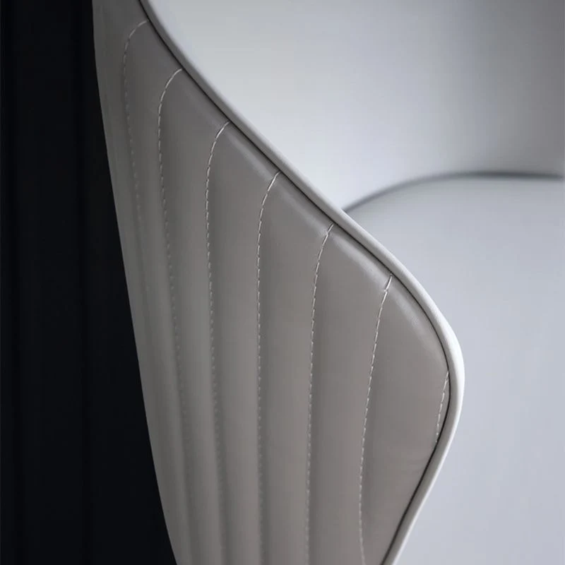 Sedia da pranzo Parsons pelle PU, stile glamour, senza braccioli, per cucina Clearhalo