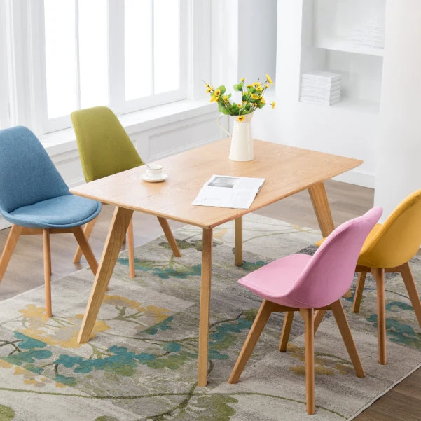 Sedia da pranzo Parsons per sala conferenze scandinava tessuto con finitura opaca Clearhalo