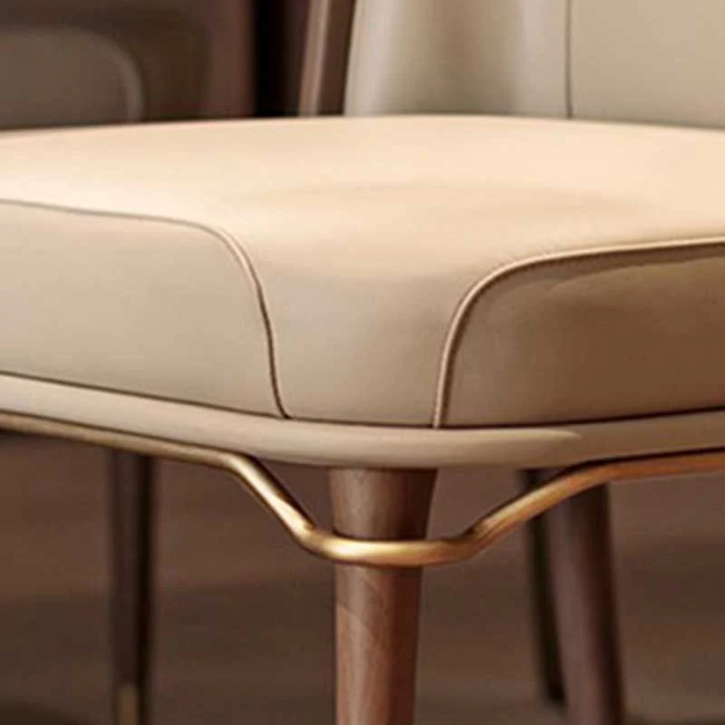 Sedia da pranzo Parsons stile contemporaneo pelle microfibra per la casa Clearhalo
