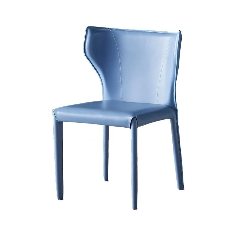 Sedia da pranzo pelle con sedia da pranzo senza braccioli dal design contemporaneo Clearhalo