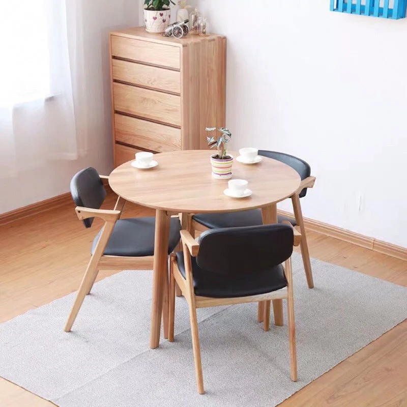 Sedia da pranzo pelle naturale con sedia laterale con schienale aperto per cucina contemporanea Clearhalo