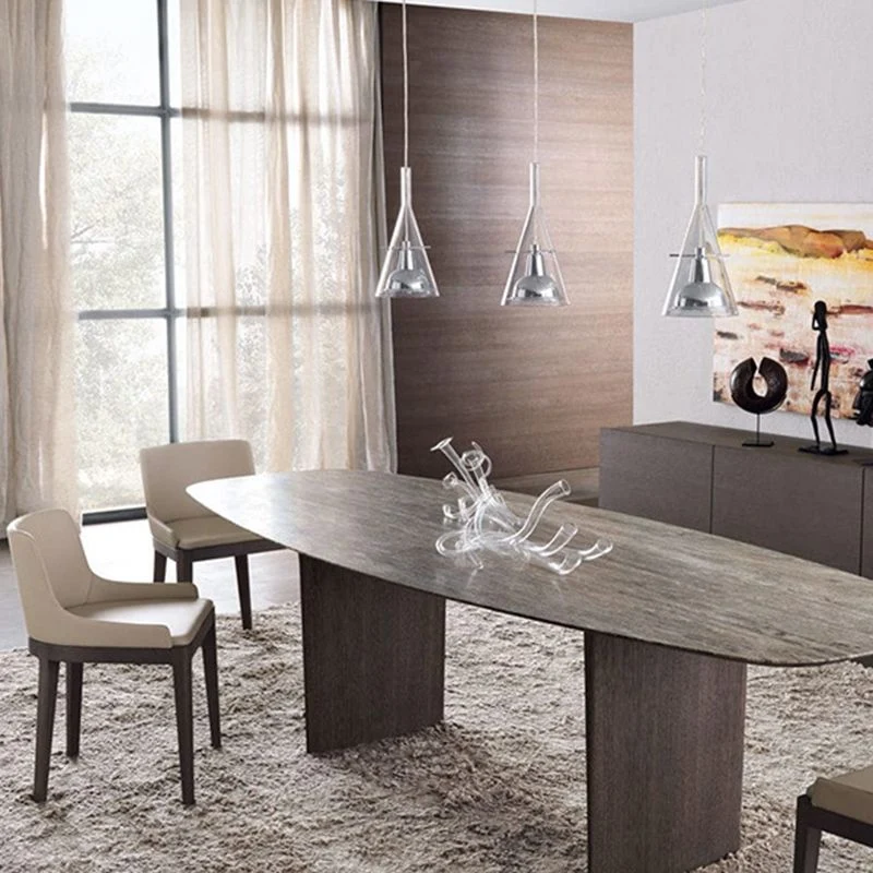 Sedia da pranzo per la casa legno massello moderna con braccioli imbottiti Clearhalo