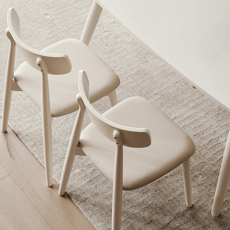 Sedia da pranzo per cucina contemporanea Sedia da pranzo con schienale aperto rovere Clearhalo