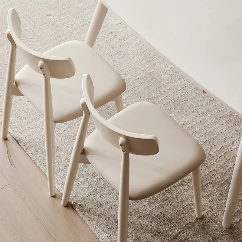 Sedia da pranzo per cucina contemporanea Sedia da pranzo con schienale aperto rovere Clearhalo