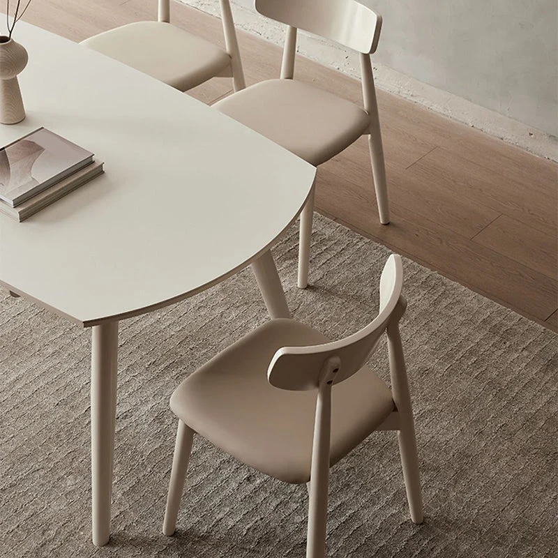 Sedia da pranzo per cucina contemporanea Sedia da pranzo con schienale aperto rovere Clearhalo