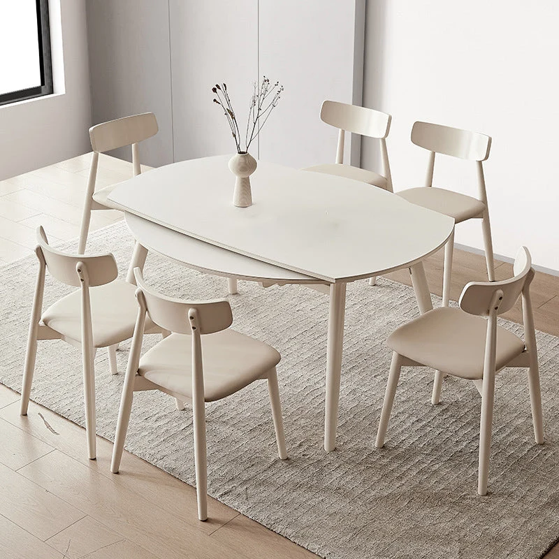 Sedia da pranzo per cucina contemporanea Sedia da pranzo con schienale aperto rovere Clearhalo