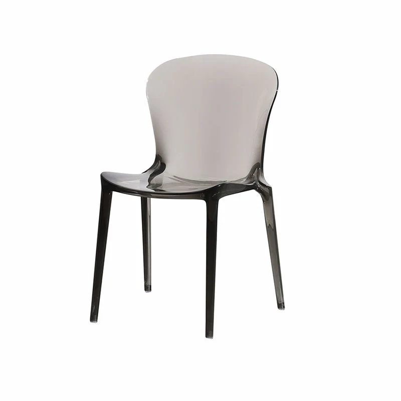 Sedia da pranzo per cucina contemporanea Sedie Parsons plastica Clearhalo
