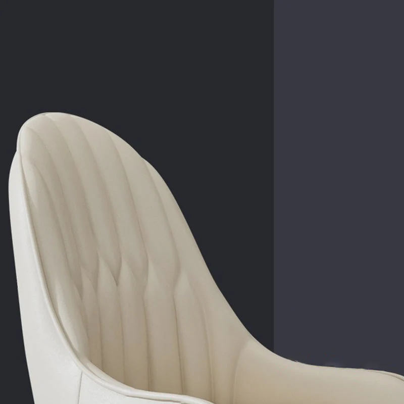 Sedia da pranzo per interni pelle stile Glam Style per soggiorno Clearhalo