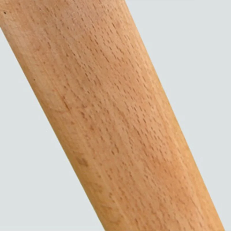 Sedia da pranzo plastica per la casa senza braccioli Sedie laterali da pranzo con schienale aperto e gambe legno Clearhalo