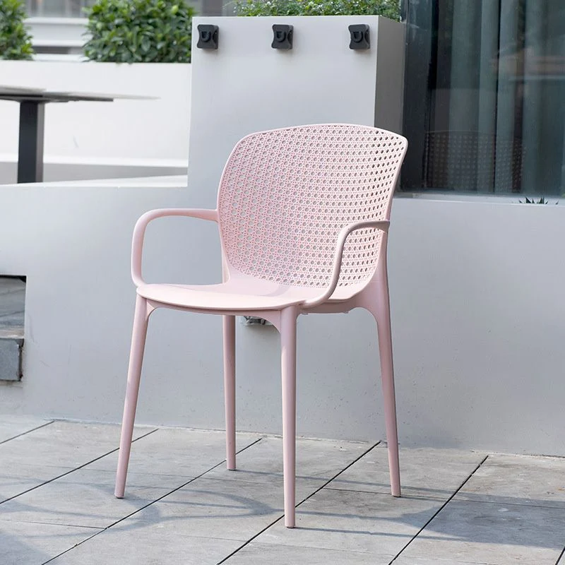 Sedia da pranzo plastica stile Glam con finitura opaca per sala da pranzo Clearhalo