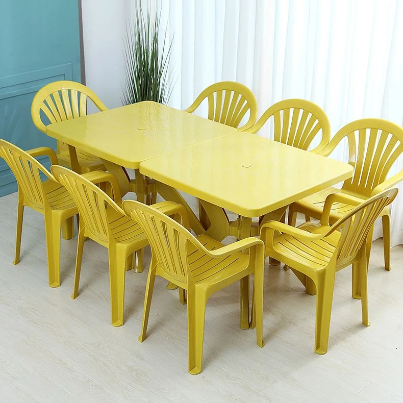 Sedia da pranzo plastica stile moderno Sedia laterale impilabile con bracciolo da pranzo per cucina Clearhalo