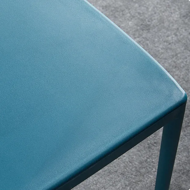 Sedia da pranzo plastica stile moderno Sedie laterali impilabili da pranzo con schienale aperto per cucina Clearhalo