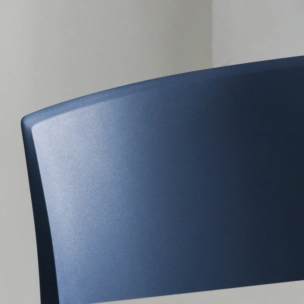 Sedia da pranzo plastica stile nordico Sedia laterale da pranzo con schienale aperto per ristorante Clearhalo