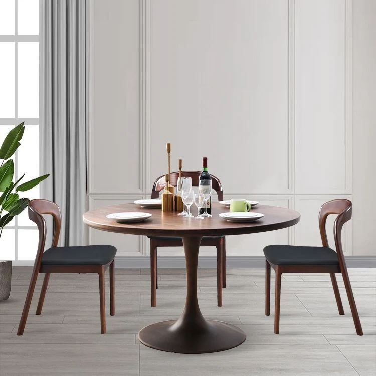 Sedia da pranzo quadrata pelle da cucina moderna Sedia da pranzo laterale con schienale aperto Clearhalo