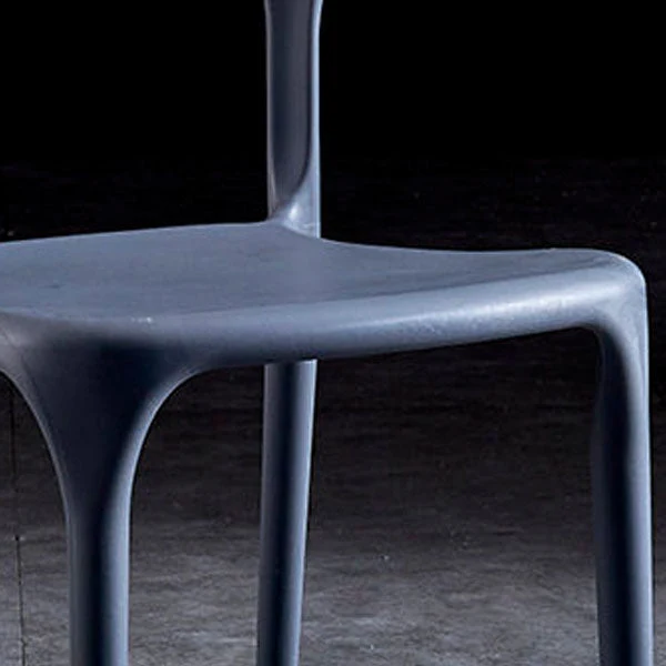 Sedia da pranzo scandinava con braccioli da ristorante plastica aperta, finitura opaca Clearhalo