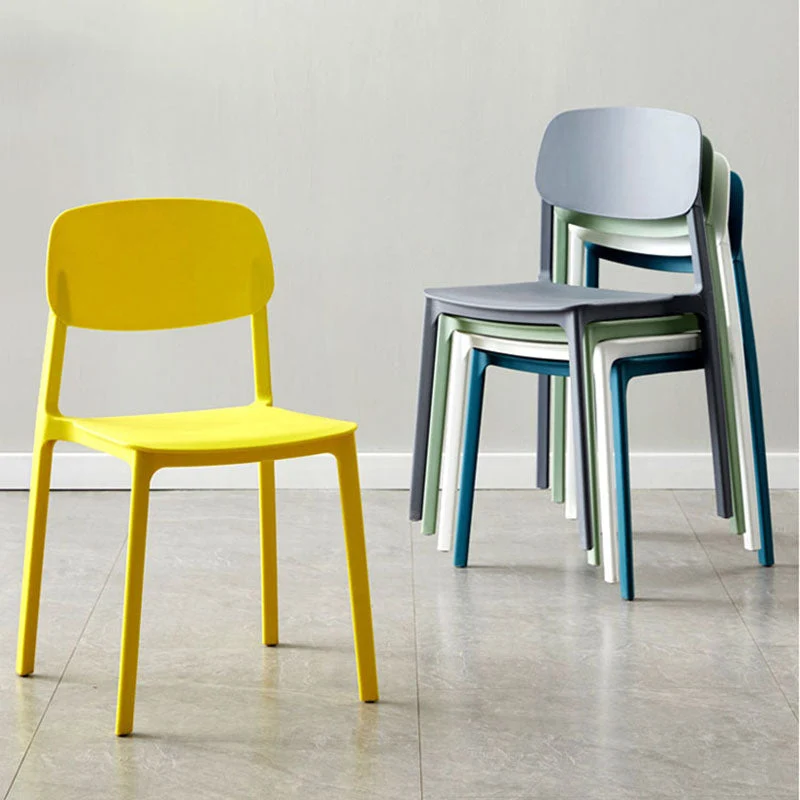 Sedia da pranzo scandinava con schienale aperto e finitura opaca per sala conferenze Clearhalo