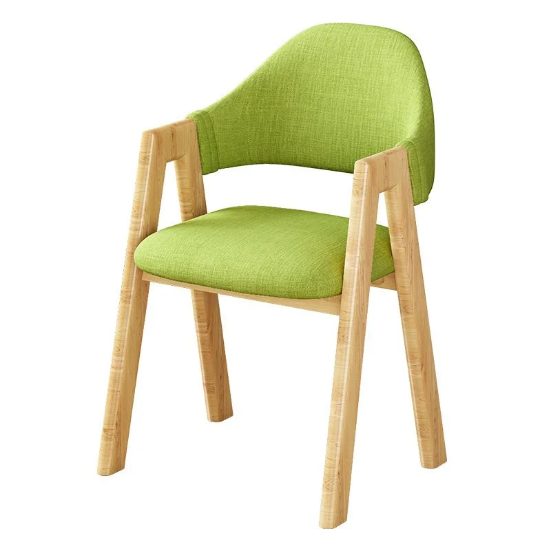 Sedia da pranzo scandinava imbottita per la casa con schienale aperto e finitura opaca (set di 4) Clearhalo