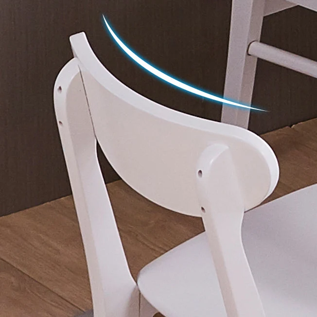 Sedia da pranzo scandinava imbottita per ristorante con schienale aperto Clearhalo