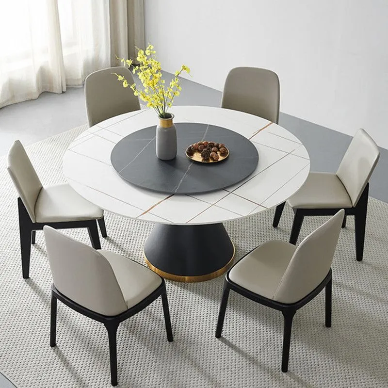 Sedia da pranzo scandinava Parsons con finitura opaca pelle e legno di gomma (set di 2) Clearhalo