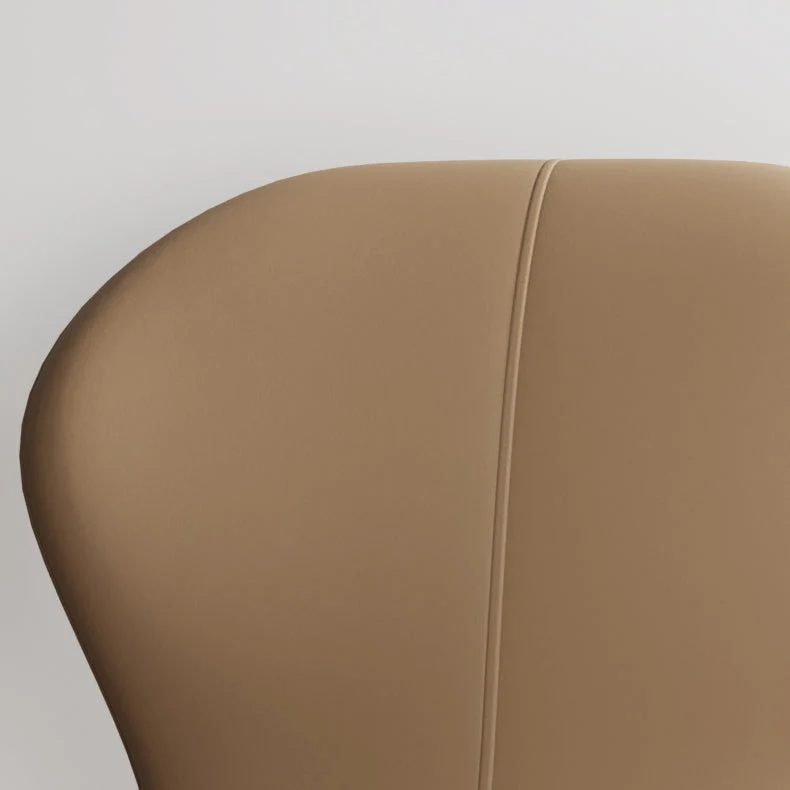 Sedia da pranzo scandinava Parsons per sala studio con finitura opaca pelle PU Clearhalo