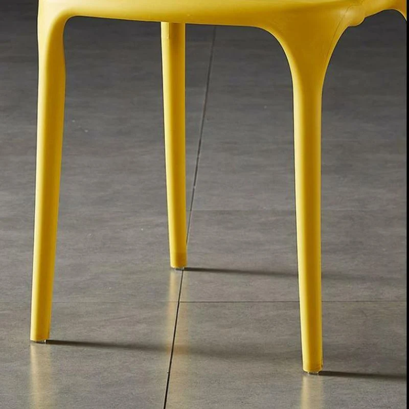 Sedia da pranzo scandinava plastica per la casa. Sedia da pranzo con schienale aperto Clearhalo