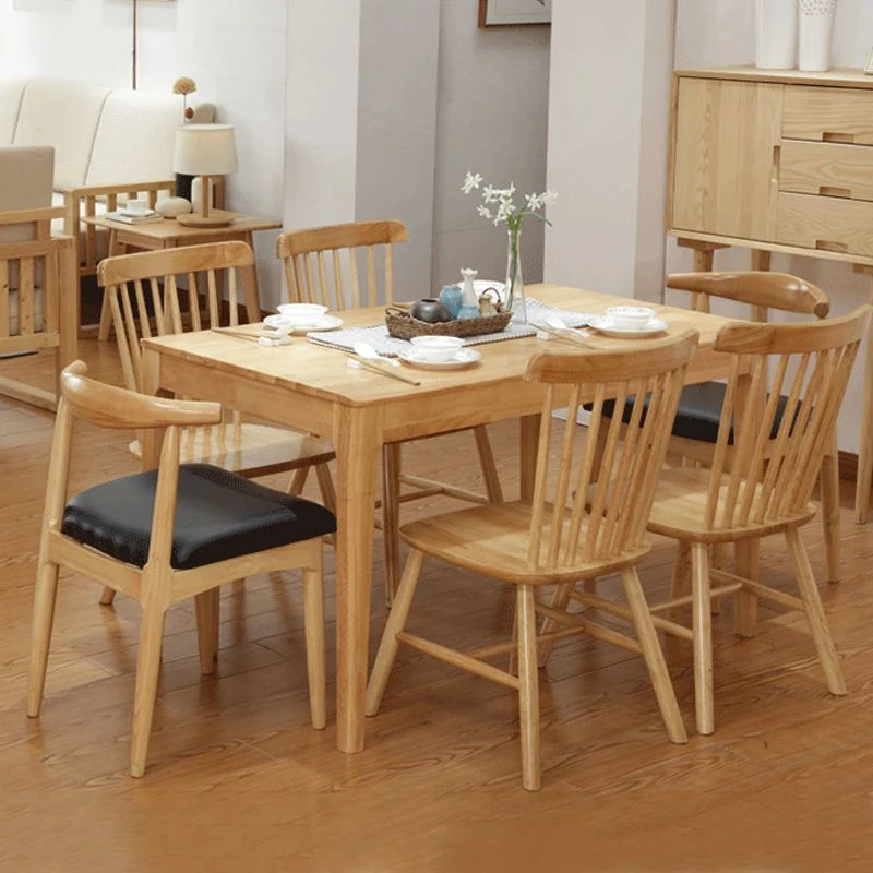 Sedia da pranzo senza braccioli da cucina legno Sedia da pranzo imbottita contemporanea Clearhalo