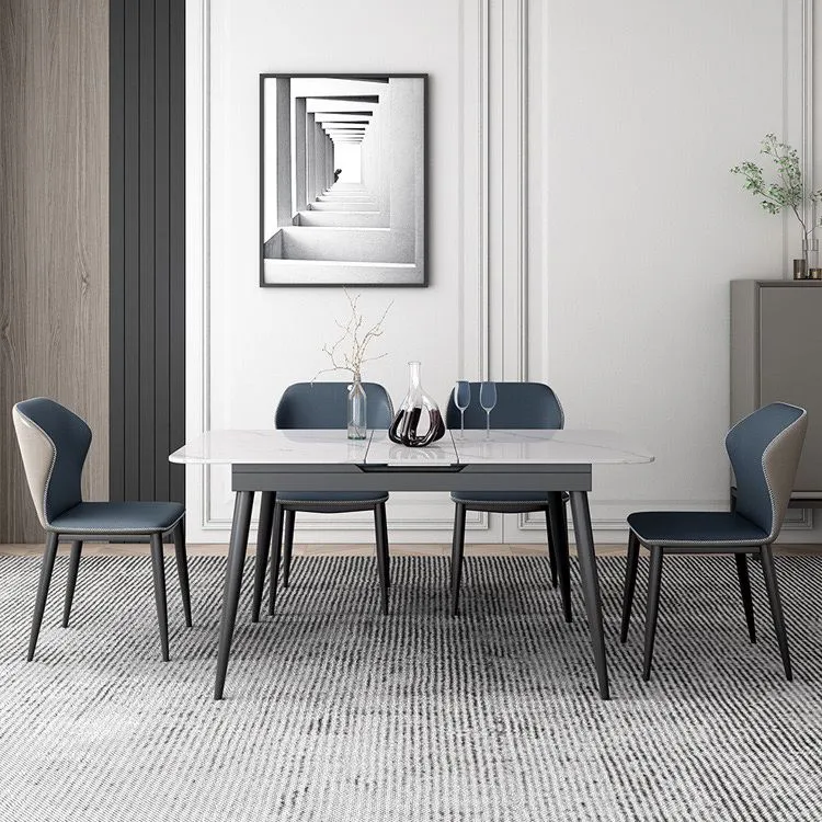 Sedia da pranzo senza braccioli dal design industriale. Sedie da pranzo ecopelle Clearhalo