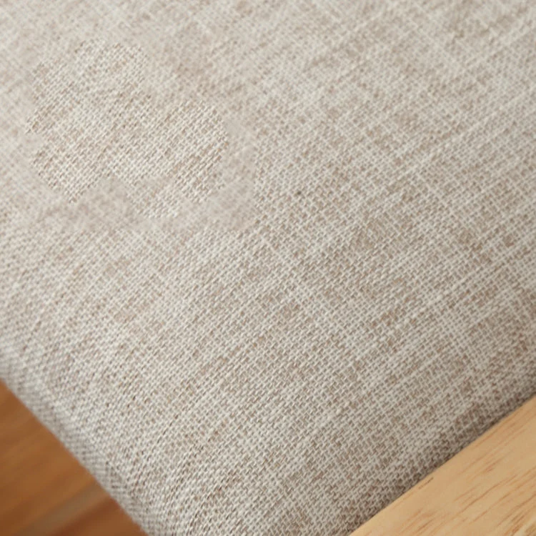 Sedia da pranzo senza braccioli legno di gomma Sedia laterale da pranzo singola imbottita con schienale aperto Clearhalo