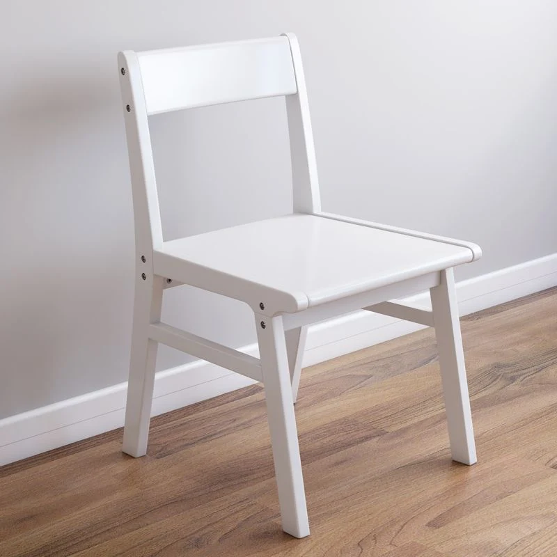 Sedia da pranzo senza braccioli legno di gomma Sedia laterale da pranzo singola imbottita con schienale aperto Clearhalo
