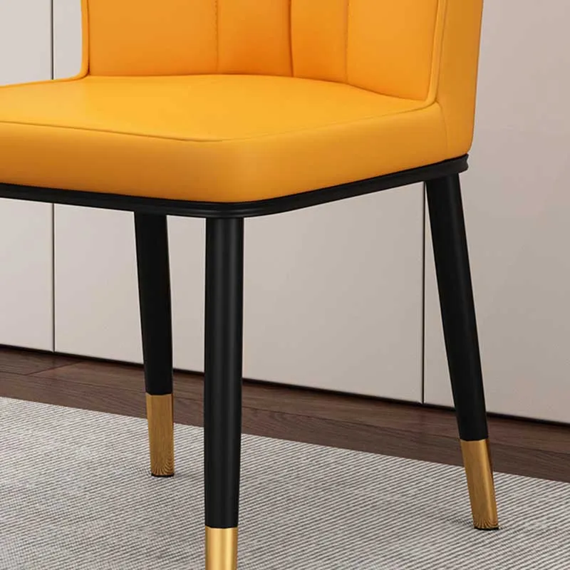 Sedia da pranzo senza braccioli moderna pelle per interni da 36 pollici per ristorante Clearhalo