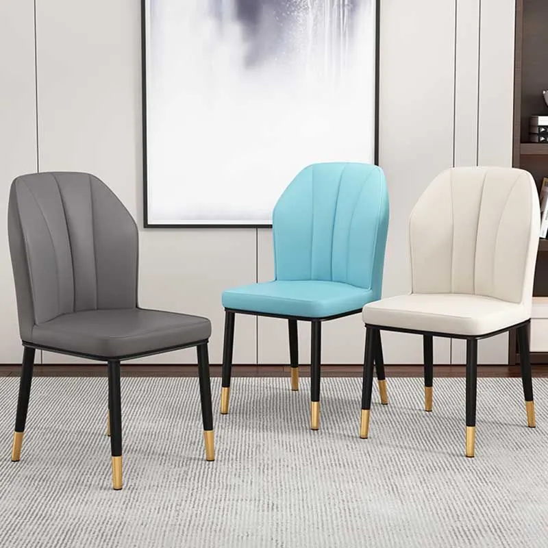 Sedia da pranzo senza braccioli moderna pelle per interni da 36 pollici per ristorante Clearhalo