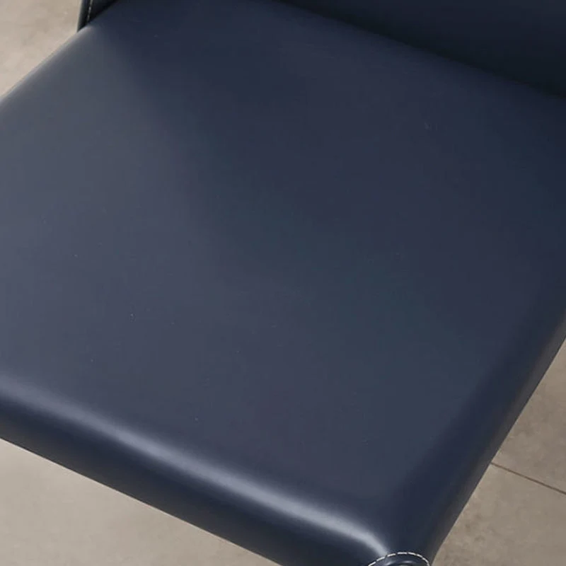 Sedia da pranzo senza braccioli pelle con sedia laterale imbottita per sala da pranzo Clearhalo