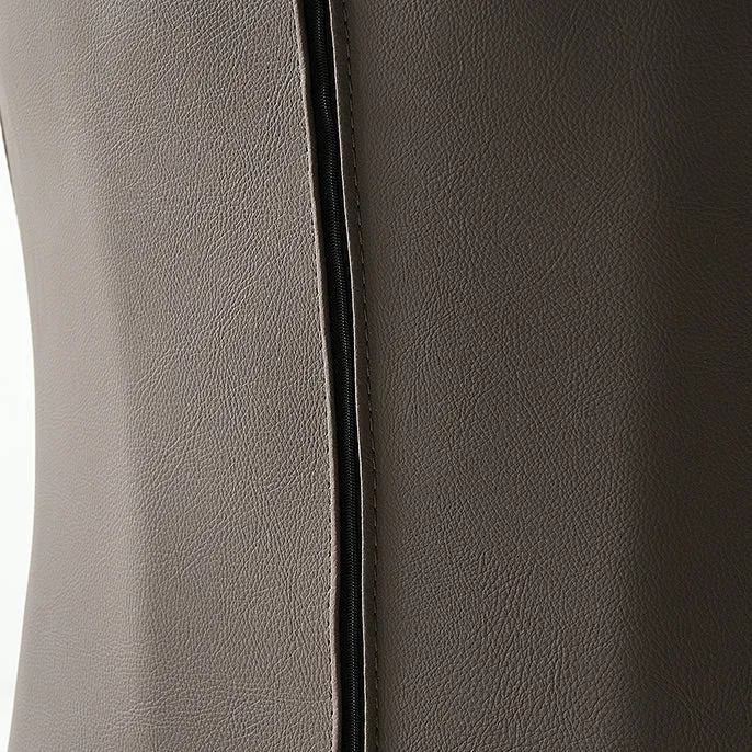 Sedia da pranzo senza braccioli pelle stile minimalista Clearhalo
