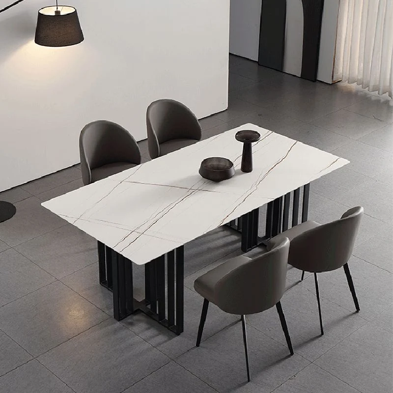 Sedia da pranzo senza braccioli per cucina stile moderno con gambe metallo Clearhalo