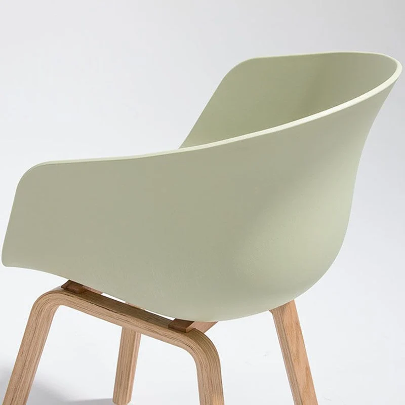 Sedia da pranzo senza braccioli plastica dal design minimalista. Sedia laterale da pranzo con schienale solido Clearhalo