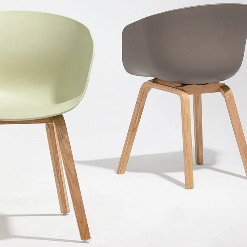 Sedia da pranzo senza braccioli plastica dal design minimalista. Sedia laterale da pranzo con schienale solido Clearhalo