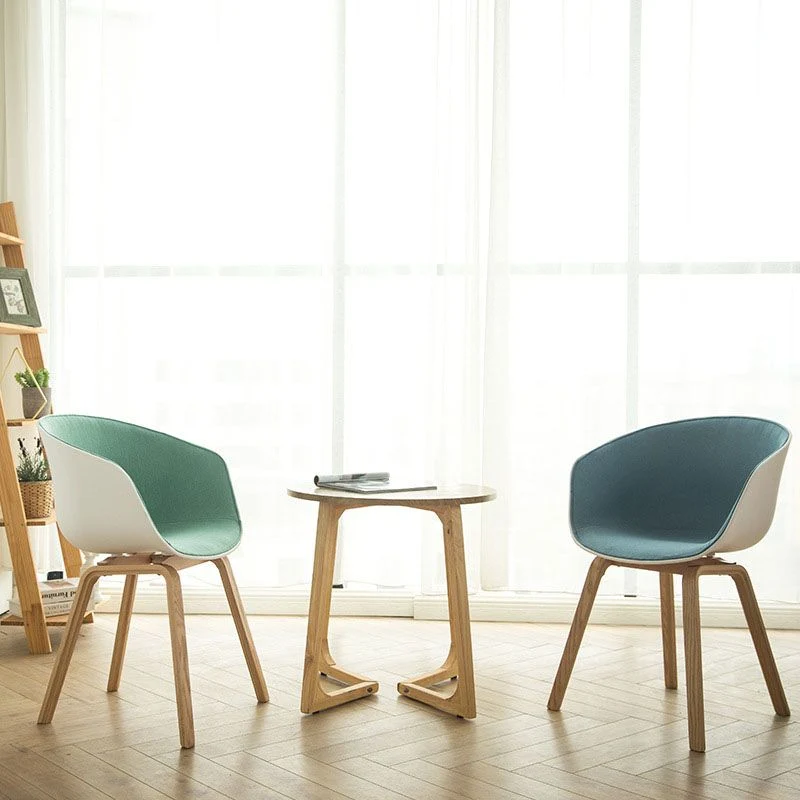 Sedia da pranzo senza braccioli plastica dal design minimalista. Sedia laterale da pranzo con schienale solido Clearhalo